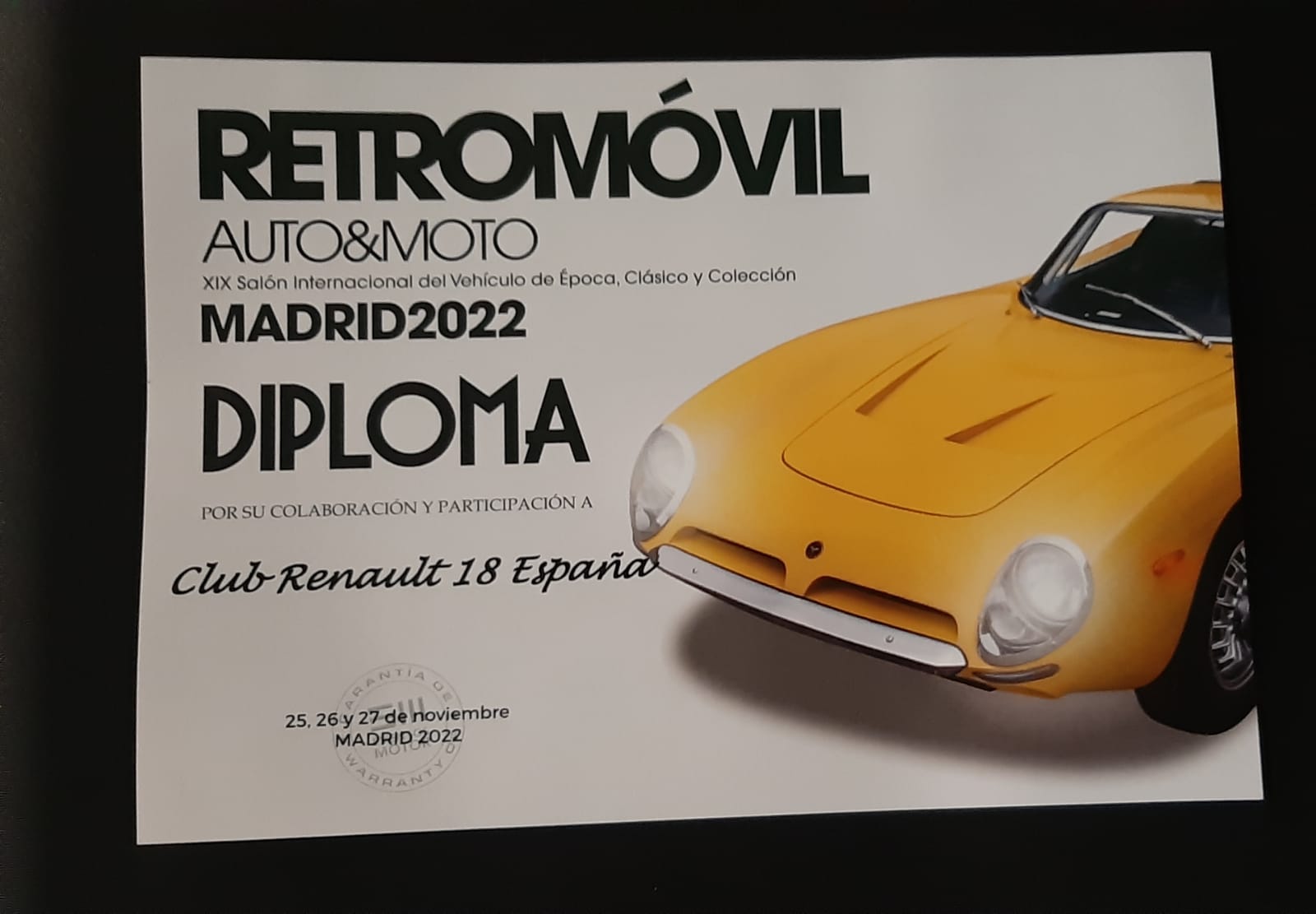 RETROMOVIL – MADRID 2022
